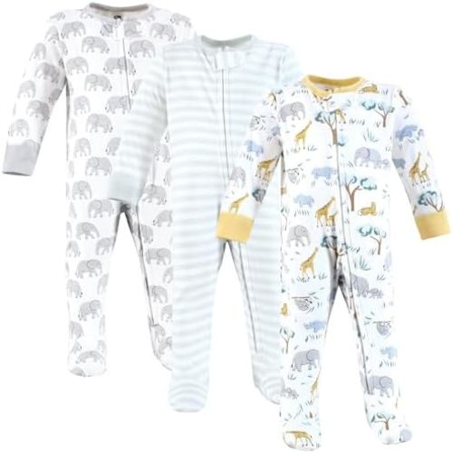 Hudson Baby Unisex Baby Cotton Sleep and Play