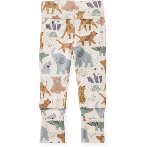 Little Sleepies Newborn Leggings for Girls & Boys, Soft Viscose from Bamboo Leggings w/Fold Over Leg Cuffs, Baby Pants