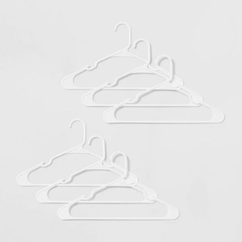 100ct Plastic Hangers - White - Brightroom™