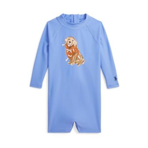 Baby Boys Dog Print Rash Guard Shortall