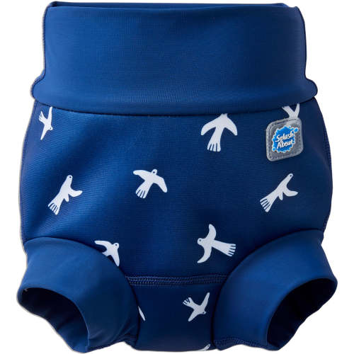 Happy Nappy Swim Diaper White Birds