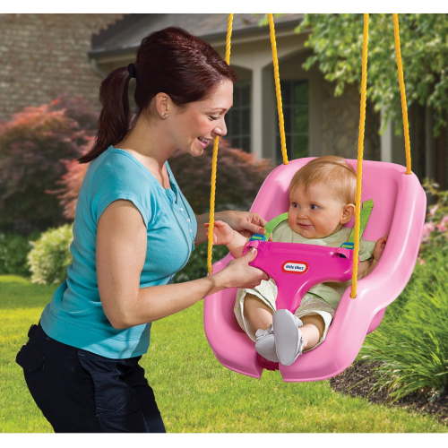 Little Tikes, 2-in-1 Snug 'n Secure Baby Swing, Blue