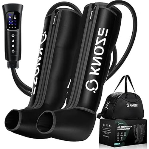 KNQZE Air Compression Recovery System, Foot and Full Leg Recovery Boots with Dynamic Pressure for Fast Therapy, Professional Device for Circulation and Pain Relief