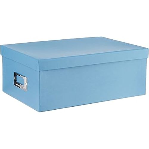 Pioneer Photo Albums B-1S/SB B-1S Photo Storage Box, Sky Blue