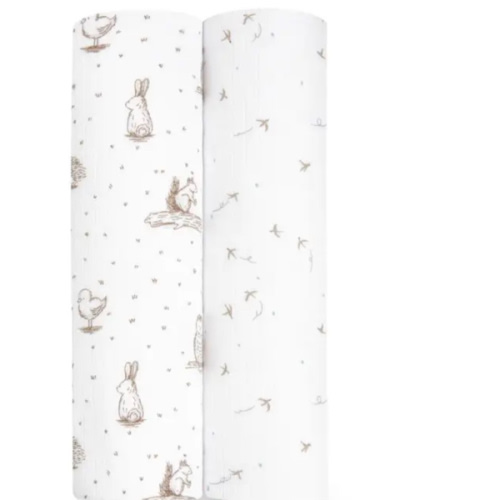 Essentials Silky Soft Muslin Swaddle 2 Pack | aden + anais