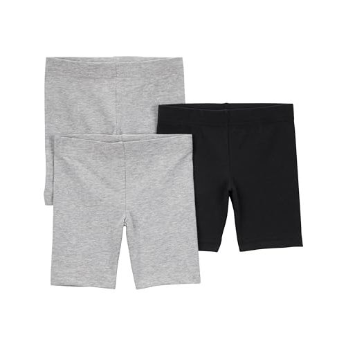 Simple Joys by Carter's Babies, Toddlers, and Girls' Bike Shorts, Pack of 3