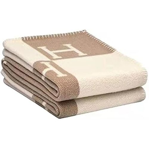 h Blanket Throw Blanket Soft Warm Portable Plaid Fleece Throw Blanket Shawl Decorative Sofa Blanket Womens Sofa Bed Blanket (Light Camel)