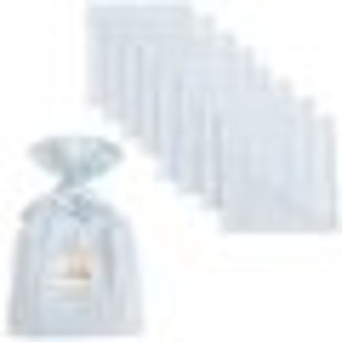 Barooga Muslin Baby Washcloths, Burp Cloths, Set of 8 + Muslin Bag, Small, 11x11 in, Unisex (Baby Blue), Size:10x10 Inch (Pack of 8)