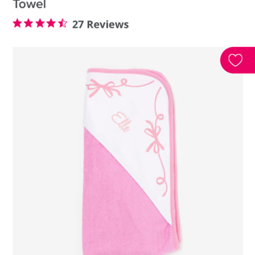 Monogrammed Baby Hooded Bath Towel