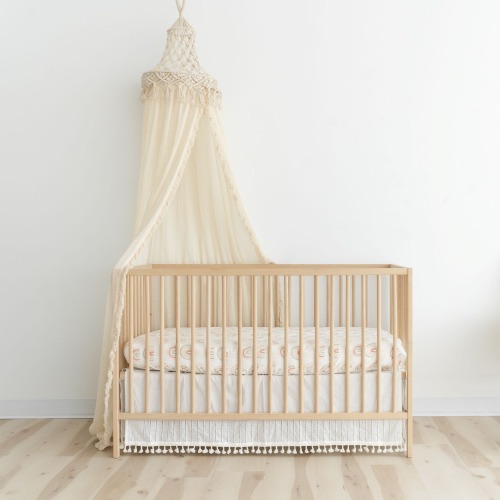 Macrame Boho Bed Canopy | Crane Baby