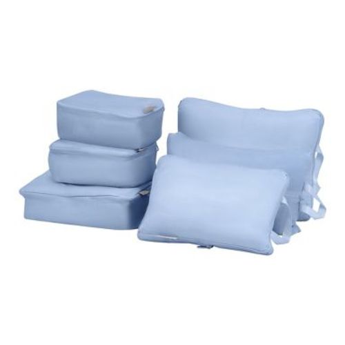 REGALWOVEN Travel Storage Lightweight Travel Toiletry Bag Sets 6 Set Blue