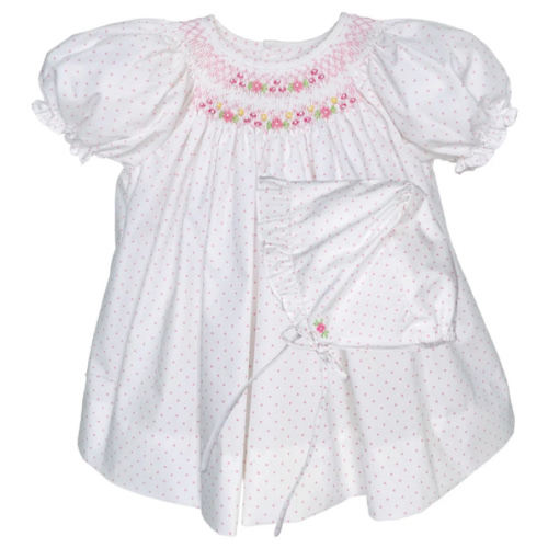 Annie Smocked Dress and Bonnet | Posh Tots Children's Boutique