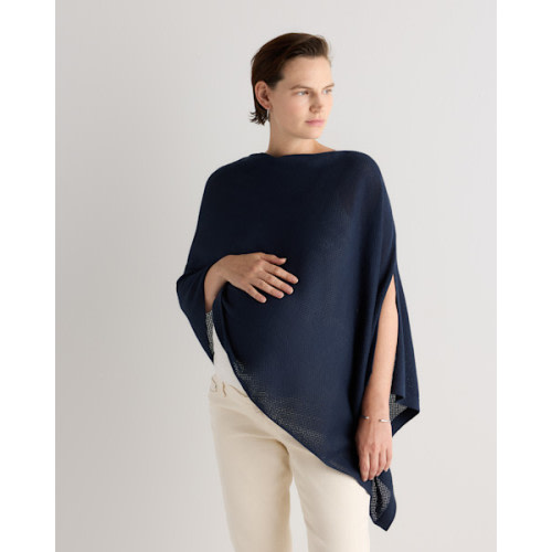 Lightweight Cotton Cashmere Nursing Shawl in Heather Oatmeal