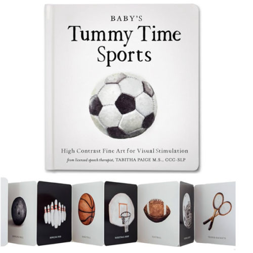 Baby's Tummy Time Sports: High-Contrast Fine Art for Visual Stimulation (Tabitha Paige Children's Book Series)
