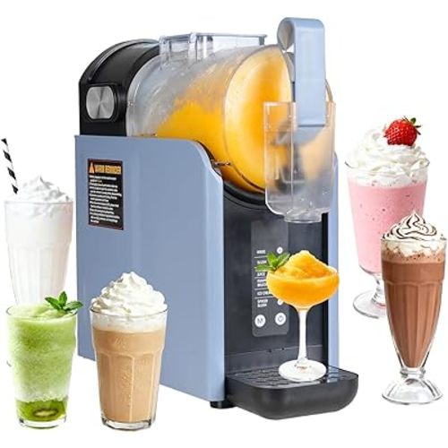 Lifecreek 98oz Slushie Machine for Home with No Ice Needed, 6 Preset Programs, Self-Cleaning Function, Quiet Operation, Perfect for Making Frozen Margaritas, Milkshakes, Smoothies, Frappes,Blue