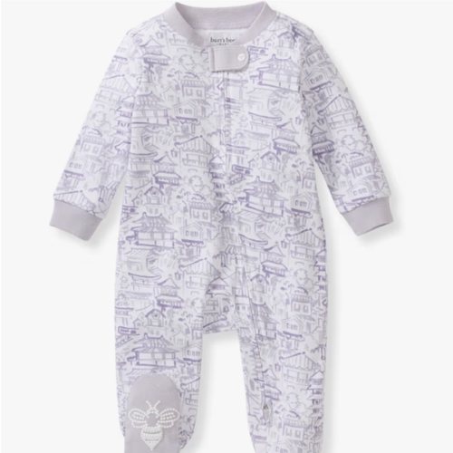 3-6mo Burt's Bees Baby Girls' Organic Cotton Sleep and Play Footed Pajamas