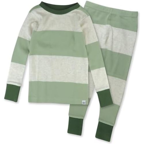 HonestBaby 2-Piece Pajamas Sleepwear Pjs 100% Organic Cotton for Baby, Toddler, Kids, Boy