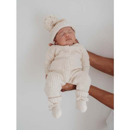 CLASSIC KNIT ROMPER HONEY