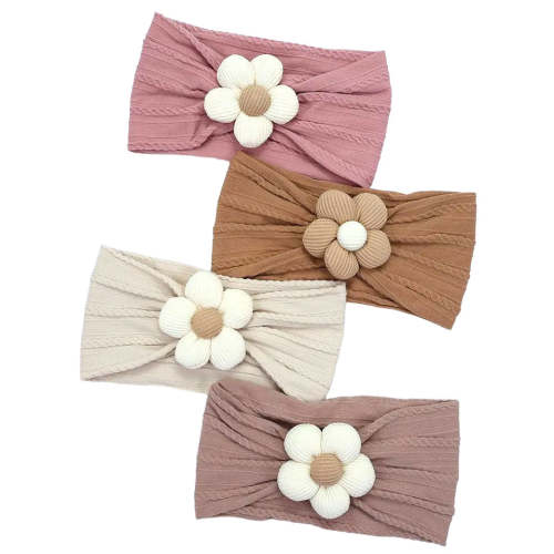 4pcs Flower Headbands