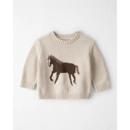 Baby Organic Cotton Horse Sweater Knit Pullover - Little Planet | Carter's