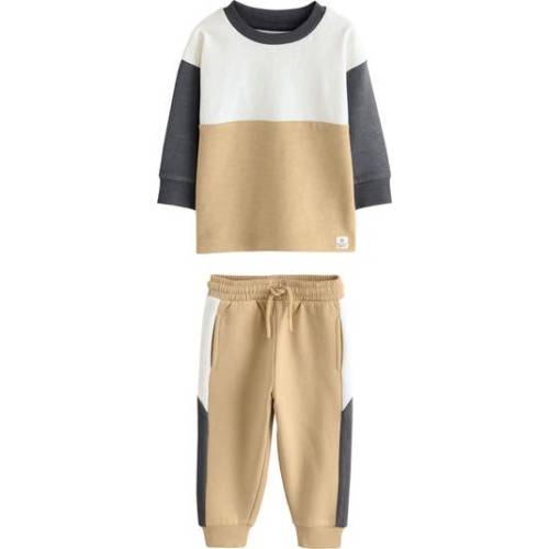 Kids' Colorblock Jersey Sweatshirt & Joggers Set, 12-18M
