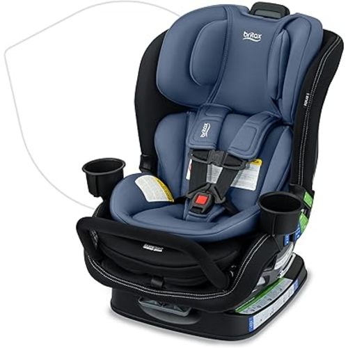 Britax Poplar S Convertible Car Seat, 2-in-1 Car Seat with Slim 17-Inch Design, ClickTight Technology, Arctic Onyx