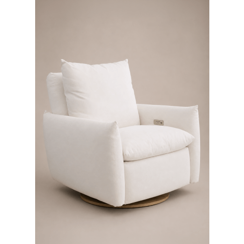 James: A Chair and a Half | Swivel Nursery Recliner | Oilo™ Studio