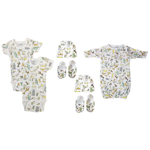 Unisex Newborn Baby 7 Pc Layette Sets