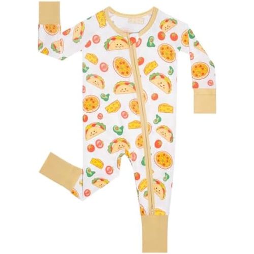 GUISBY Baby Boys' Pajamas Sleep N Play, Baby Clothes, Long Sleeve, Footless,Newborn-2T