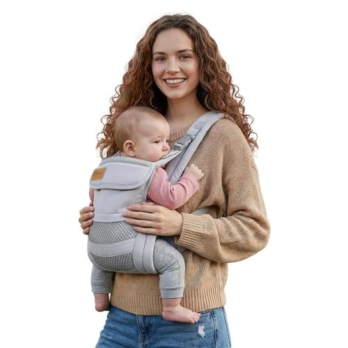 Baby Carrier Newborn to Toddler(7-30lbs), Toddler Carrier with Adjustable Shoulder Strap, Baby Holder Carrier with Breathable Mesh Fabric, Black
