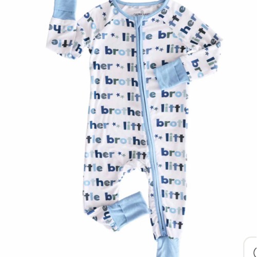 Little Brother Convertible Zip Romper | Caden Lane 3-6 months
