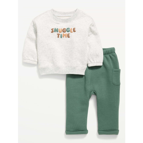 Long-Sleeve Sweatshirt and Sweatpants Set for Baby