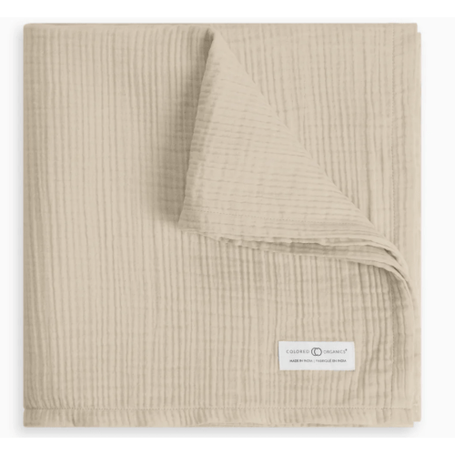 Muslin Swaddle Blanket- Clay
