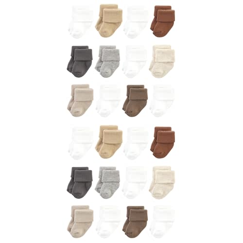 Hudson Baby Unisex Baby Cotton Rich Baby Terry Socks 24-Pack