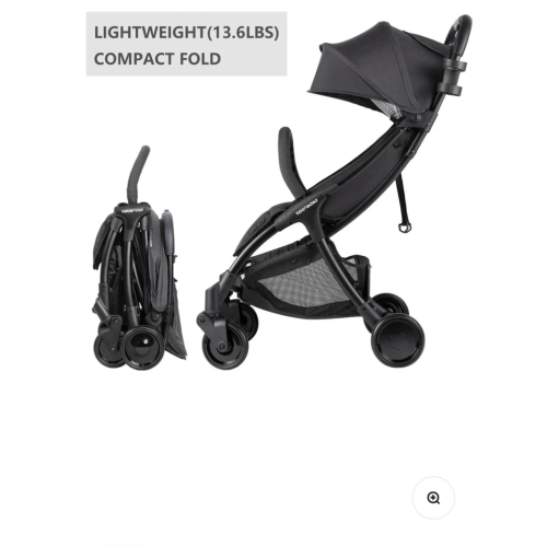 Travel Stroller: Beberoad R2 Baby Stroller | Compact Stroller | Foldable Lightweight