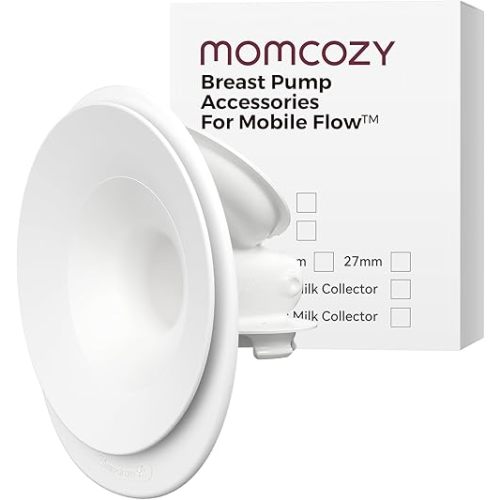 Momcozy Original Replacement Accessories for Upgraded Mobile Flow | Upgraded M9,Original Upgraded M9 Breastfeeding Parts,27mm Flange,1 Pack