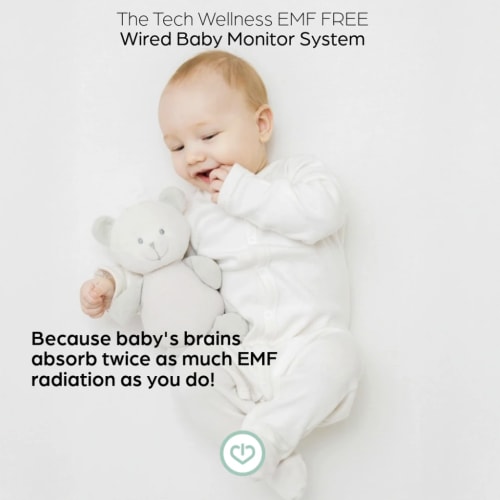 No WiFi & No EMF Wired Baby Monitor System