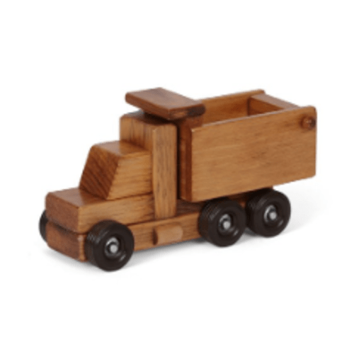 Amish-made Wooden Dump Truck Toy with Non-toxic Finish – AmishToyBox.com
