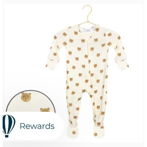 Teddy Zipper Footies