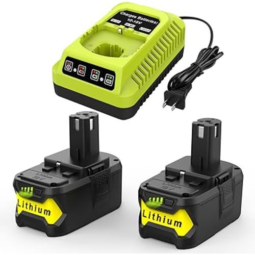 Ryobi Battery and charger for fan: 2 Pack
