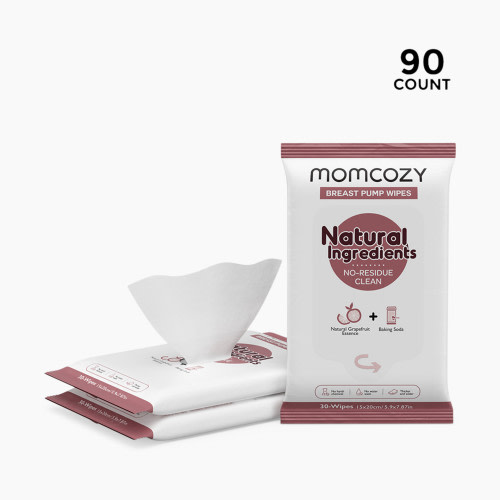 Momcozy Momcozy Natural Breast Pump Wipes (3 Pack) - White, 30