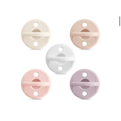 Comfy Cubs Baby Pacifiers, 5 Pack for 0+ Months - Soft Breast-Like Nipple Shape - CPSIA Compliant Silicone Pacifier for Newborns - Girl Pack Baby Essentials - Ideal Newborn Gift Set - Multicolor Girl