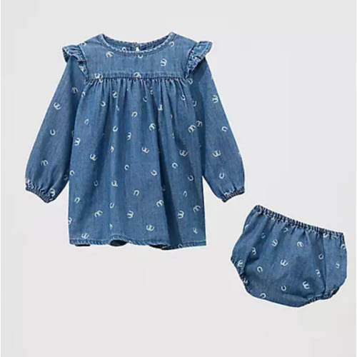 Little Girl's Denim Trapeze Dress | TODAY'S DEALS | Wrangler®