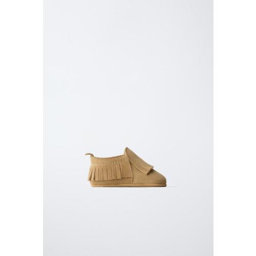 LEATHER SHOES - Sandy Brown | ZARA United States
