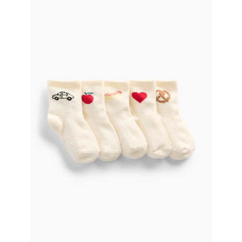 Baby & Toddler NYC Graphic Crew Socks (5-Pack)