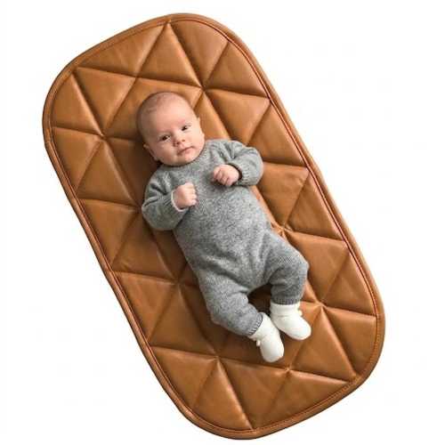 Portable Leather Changing Pad