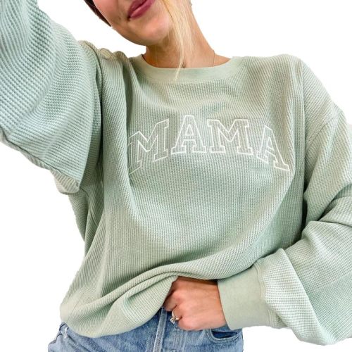 Maternity Sweatshirt Nursing Top Waffle Knit Breastfeeding Shirt with Zipper Pregnancy Mama Clothes Pullover