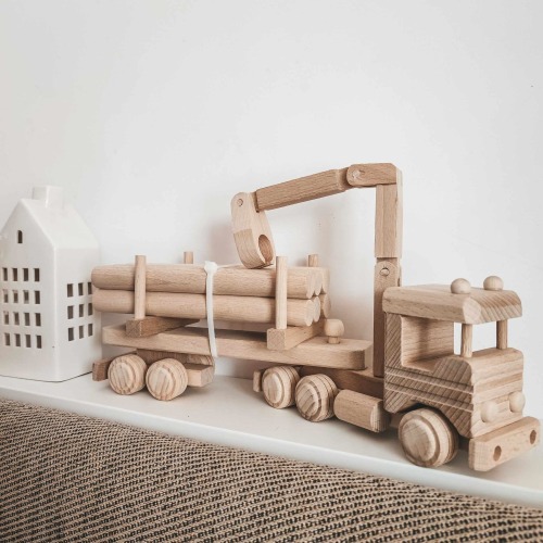 wooden truck, timber beams, kids toys wood, montessori toys, eco