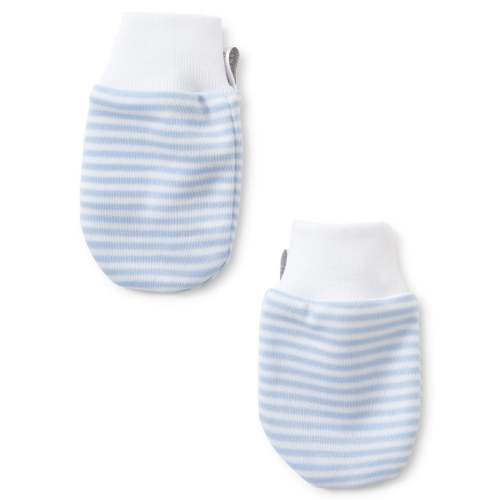 Simple Stripes Blue Mittens