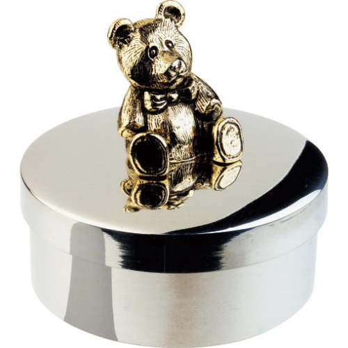 Salisbury Pewter Teddy Bear Keepsake Box